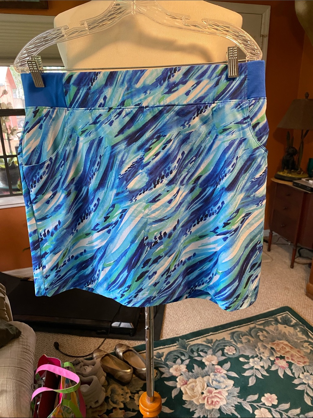 Reel Legends Blue Multi-Print Skort